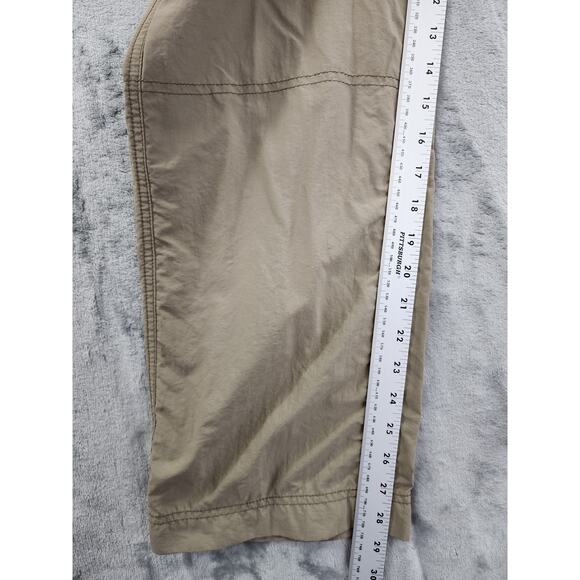 Eddie Bauer Nylon Cargo Pants Size 35/30 Tan Outdoors Fishing Hunting Hiking - Picture 13 of 15